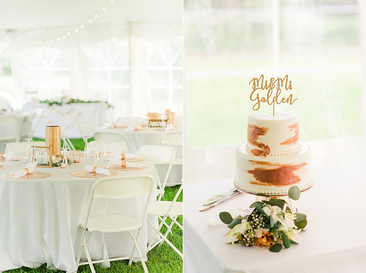 Navy & Rose Summer Backyard Wedding | Danvers, IL_0076