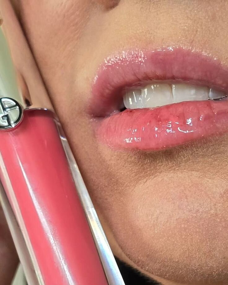 which shade is your fav from @armanibeauty NEW Prisma Glass Lip Gloss__ Shop my shades at @sephora_ 02 Candy Halo 03 Honey Gleam 04 Cherry Glaze #giftedbyarmani #armanibeauties #armanibeauty #prismagloss #glass (1)