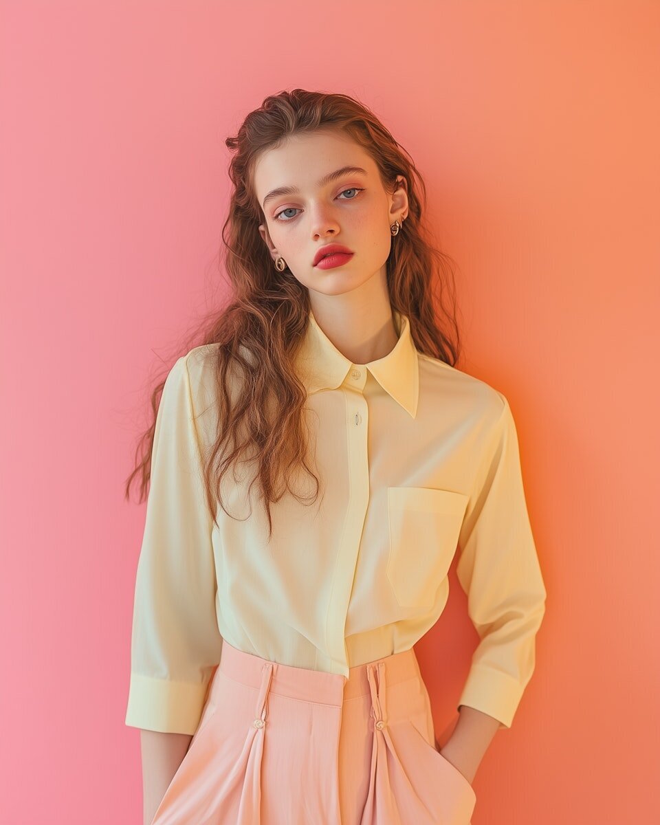 Serene Fashion Portrait