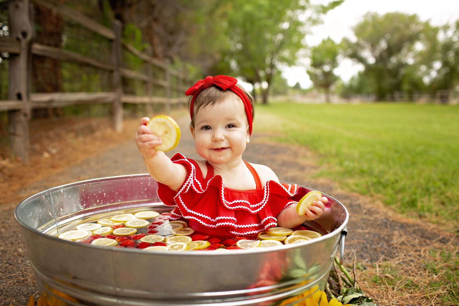 Fruit-Bath-lemons-strawberries-one-year-old