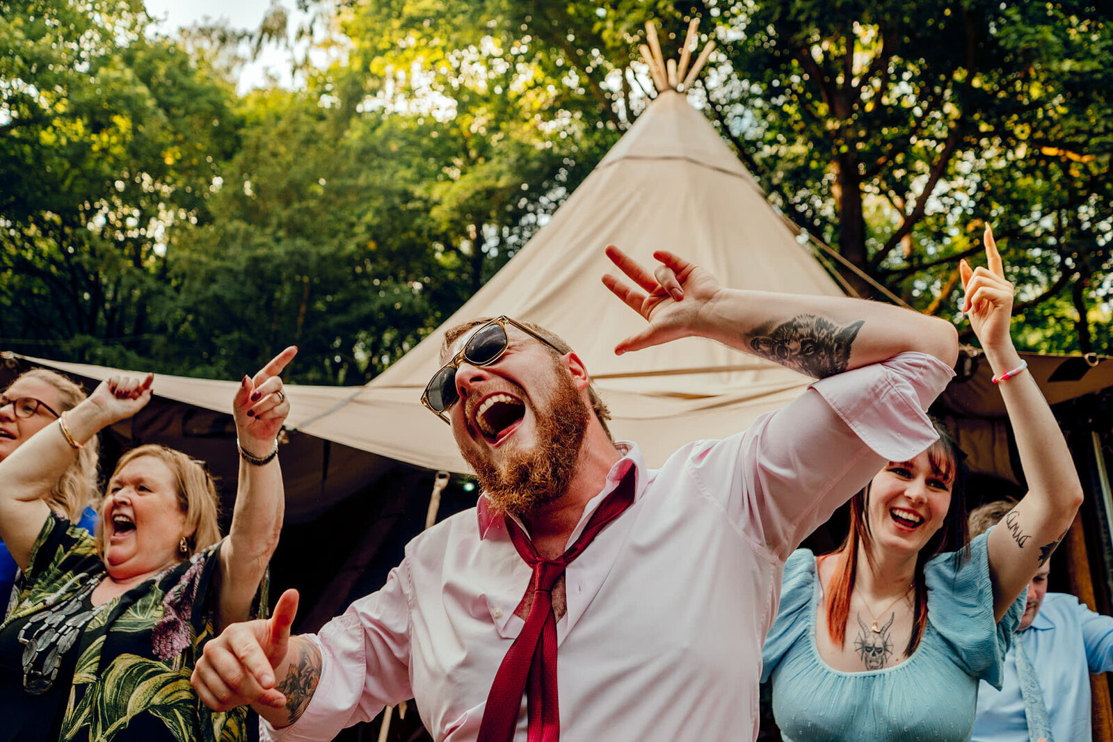 Hazlewood Castle Teepees photography