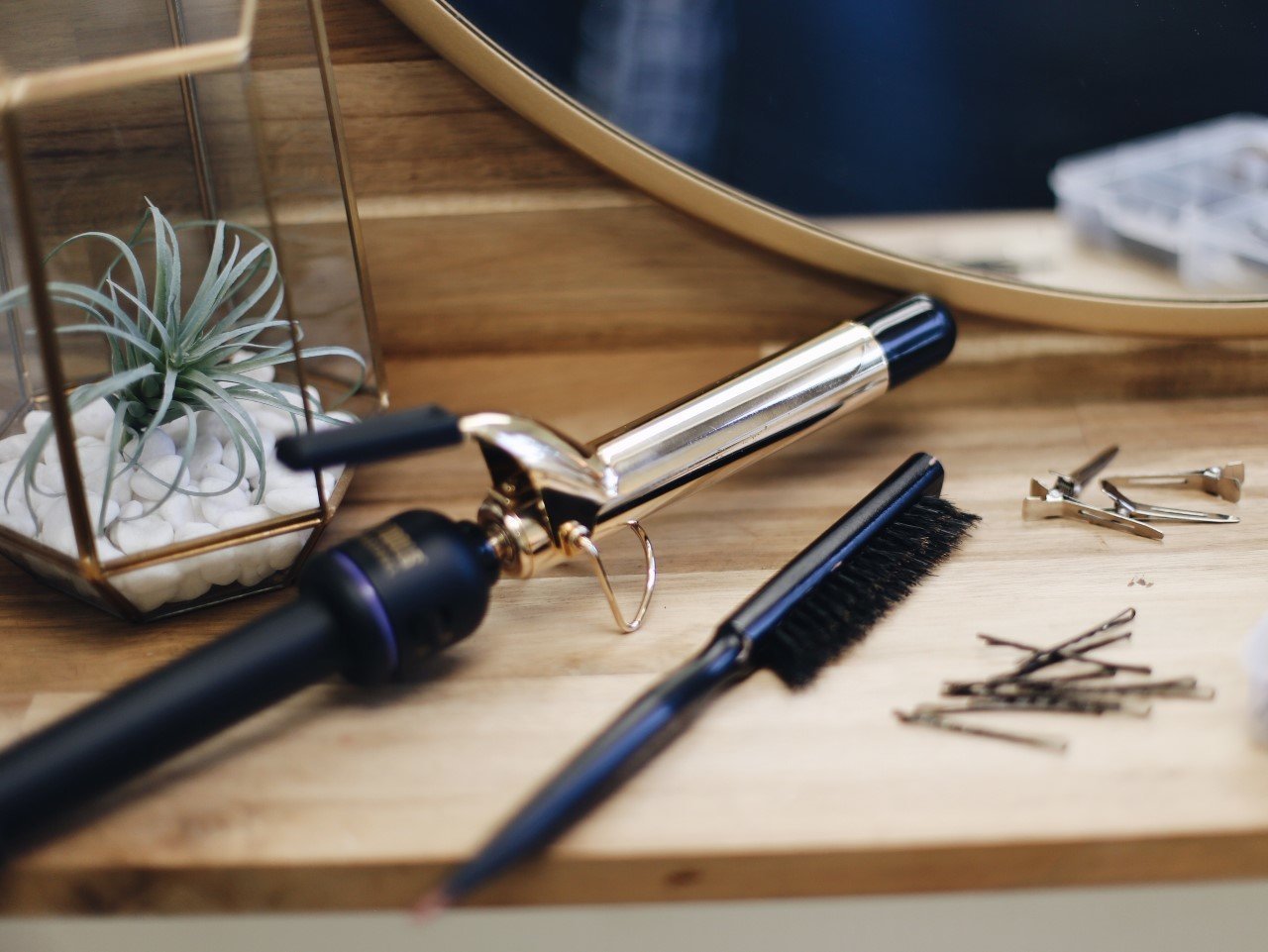 Golden Curling Iron