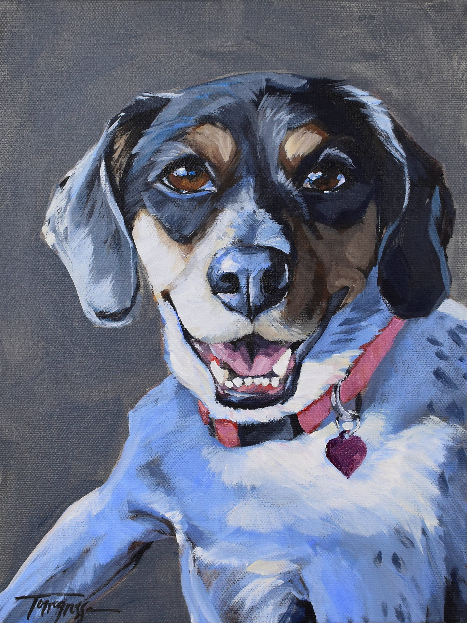 Pet Portrait artist Stephanie Gaffney with Torregrossa Fine Art