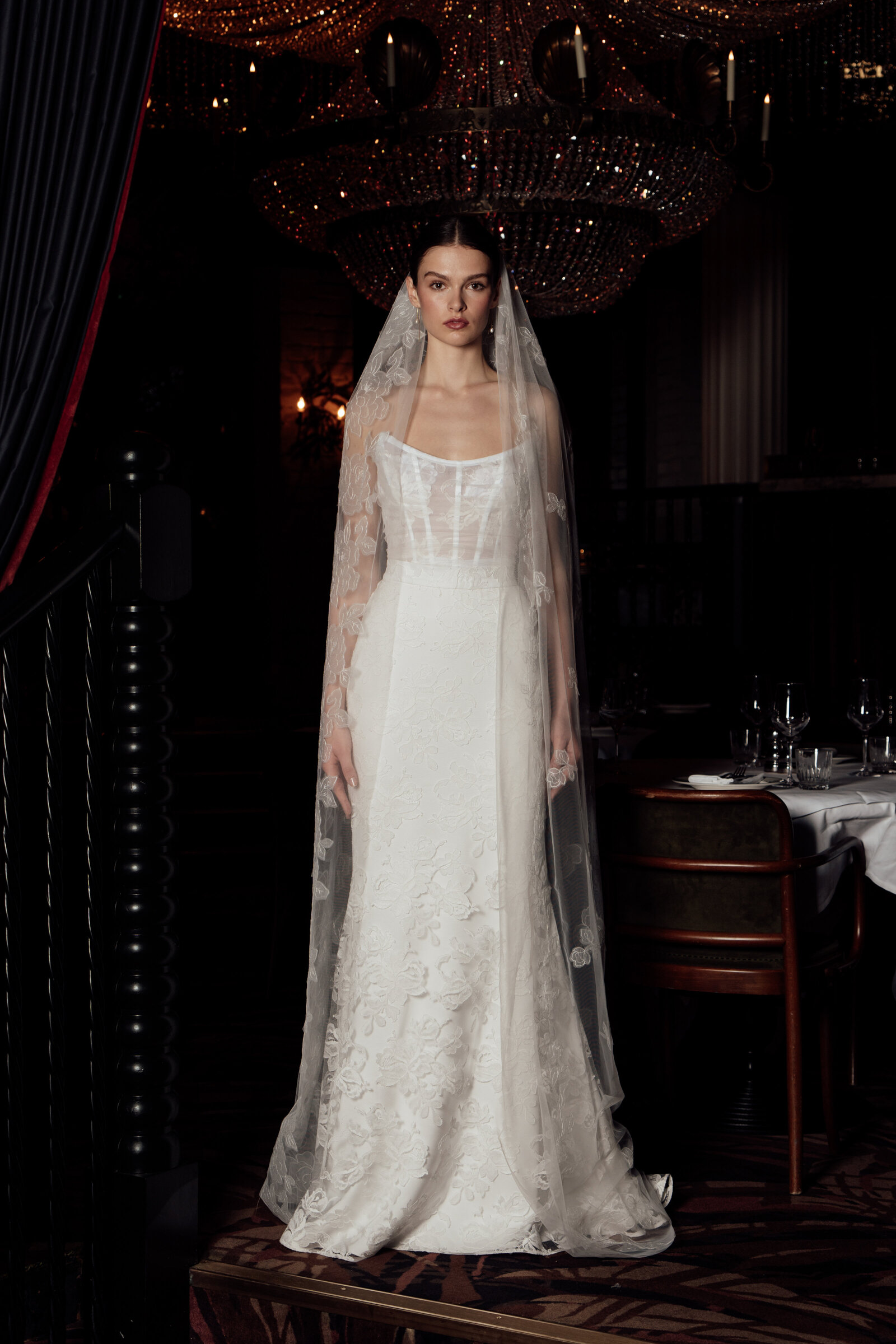 Spencer Corset, Spencer Skirt & Winter Veil_Halfpenny London_English Dreamer Collection_Front