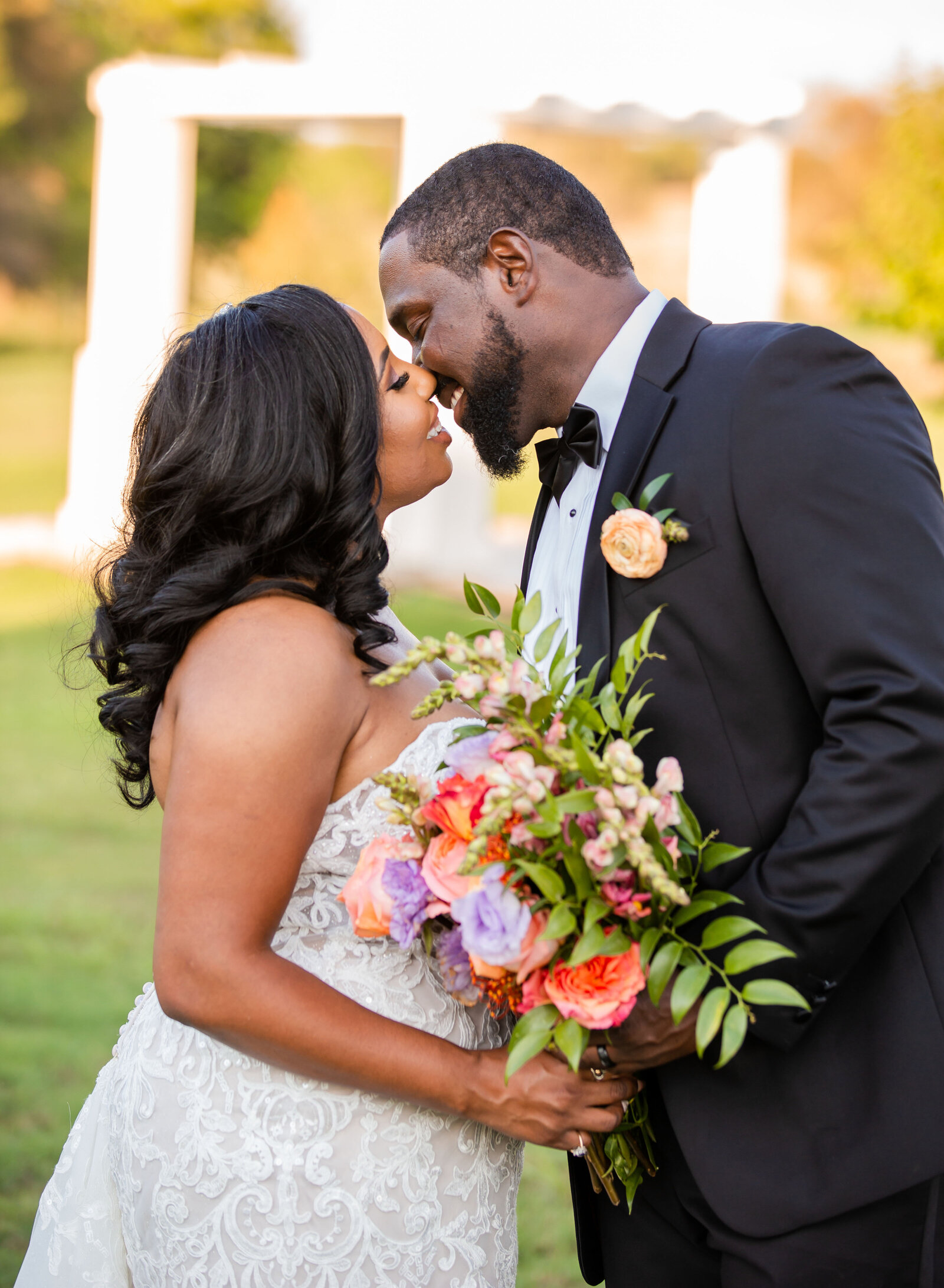 couple about to kiss