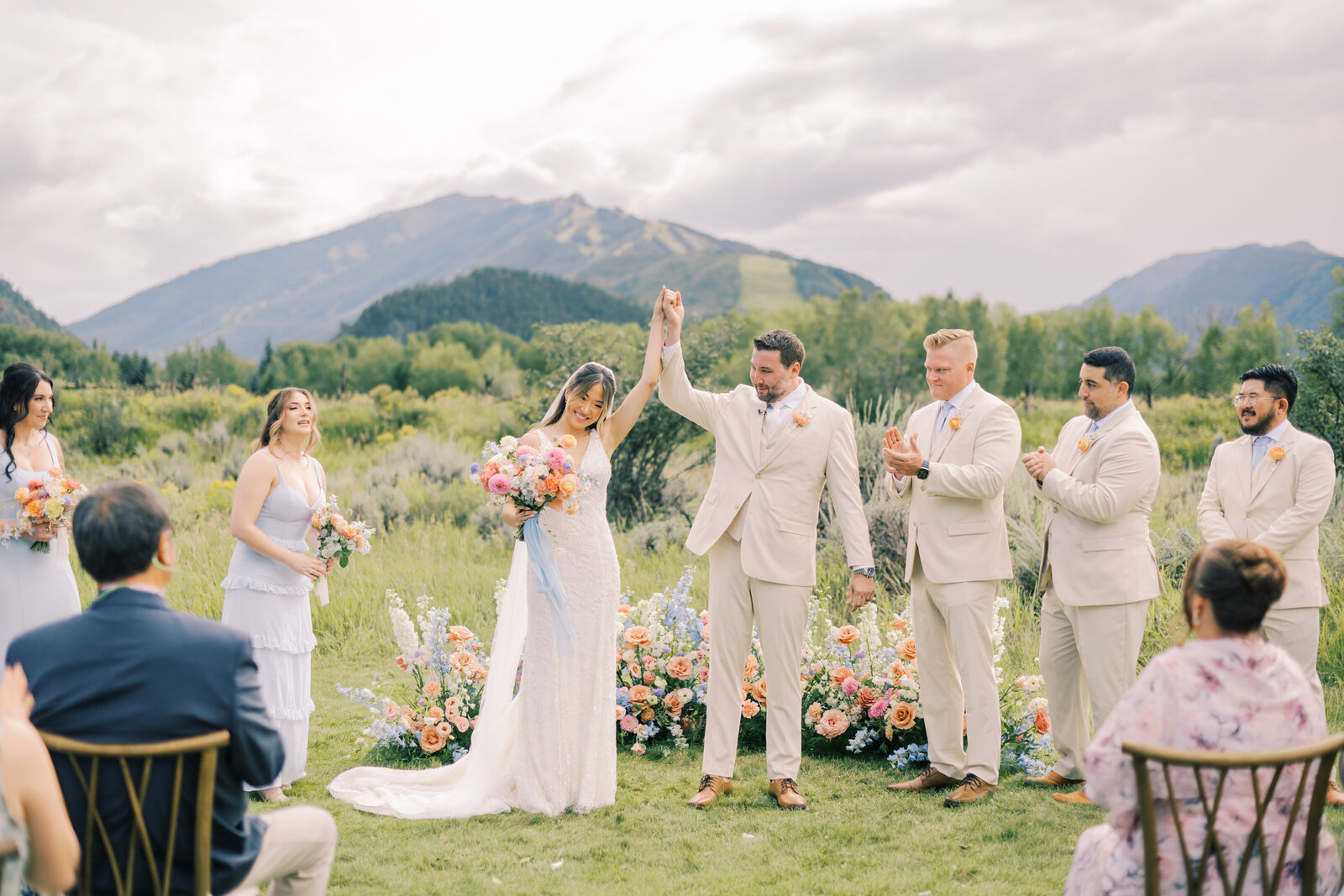 Bridgerton-Inspired Aspen, Colorado summer wedding