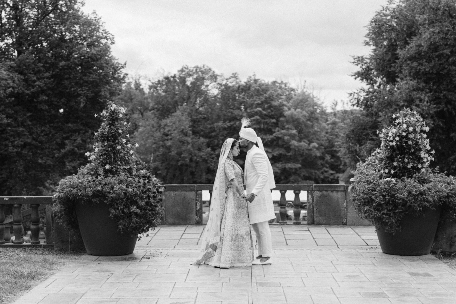 B&W photo of couple, organized by La Rue Events PA