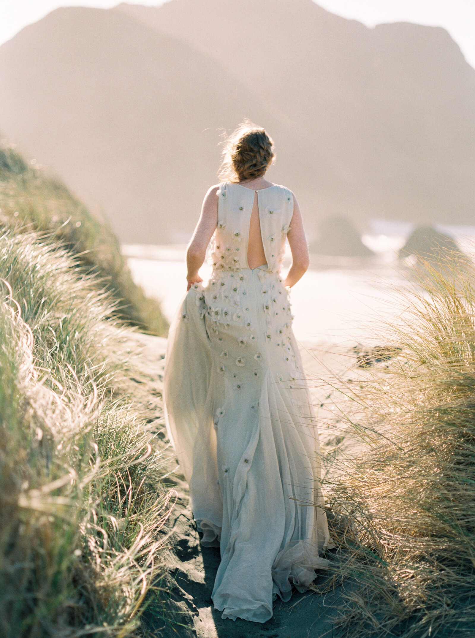 Bride on the Oregon Coast