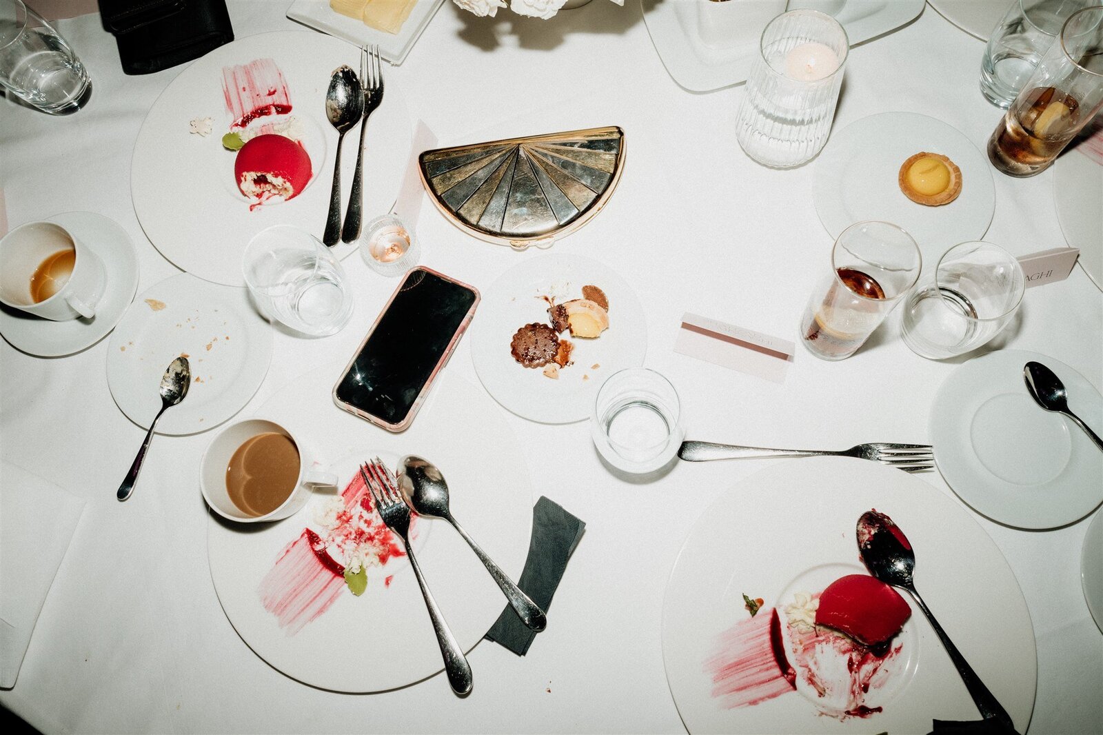 wedding details shot with hard flash at andaz hotel