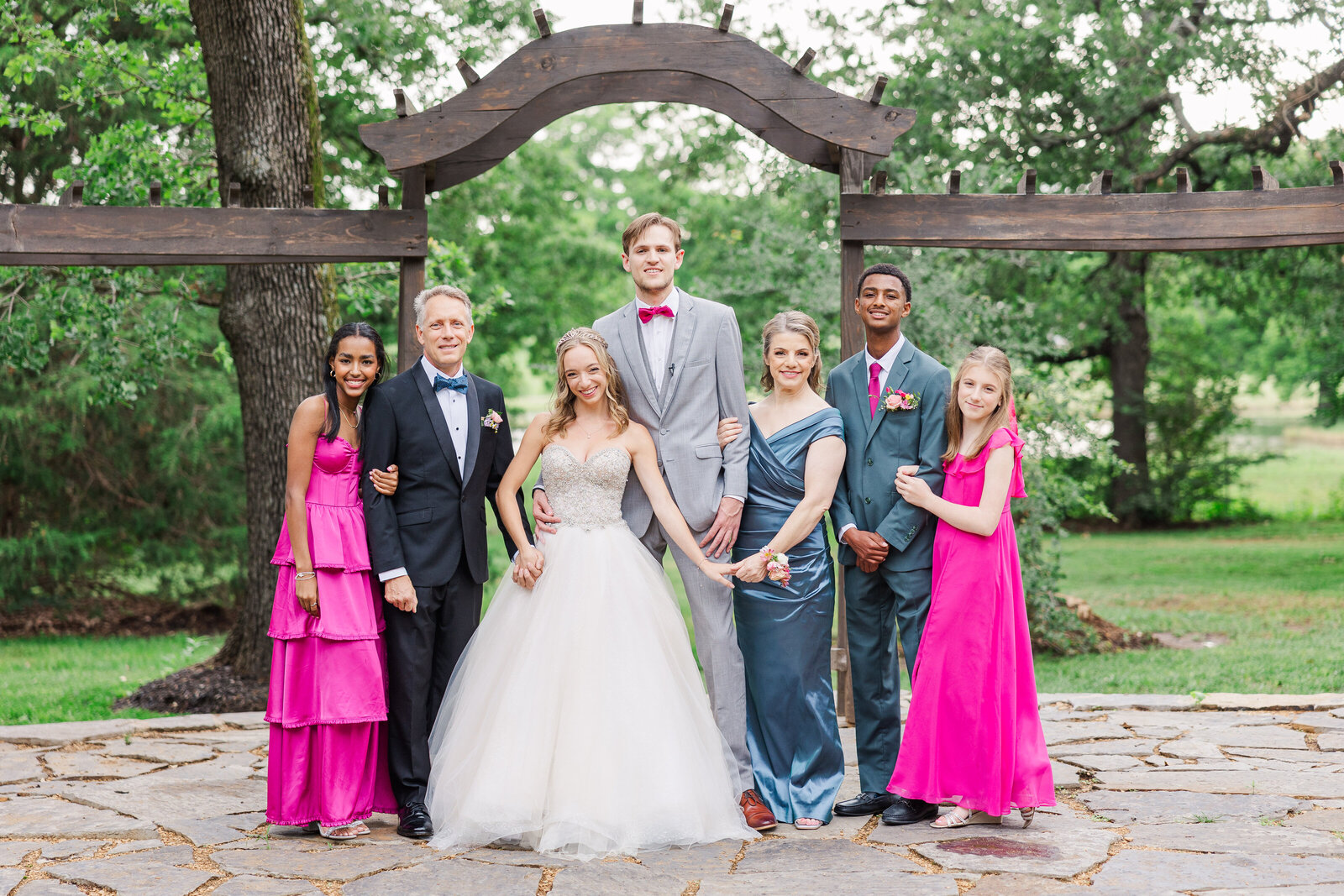 Bride-and-groom-with-family