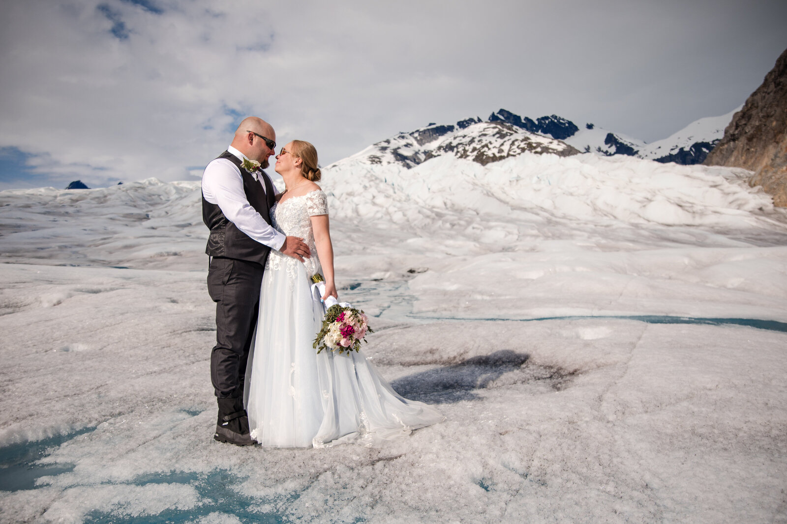 Christine Johnson Photography - Rachel and Bill Wedding Glacier Juneau AK -35