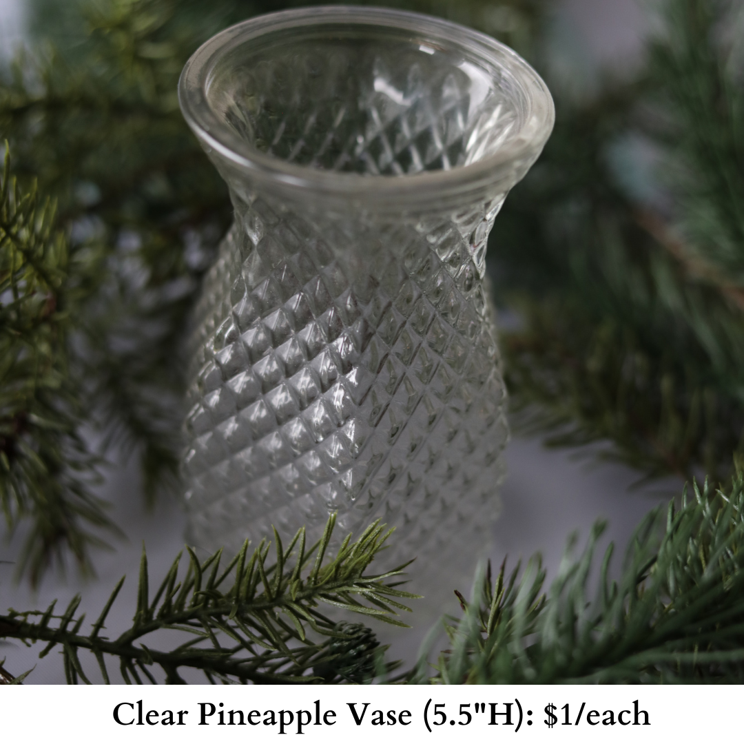 Clear Pineapple Vase-540