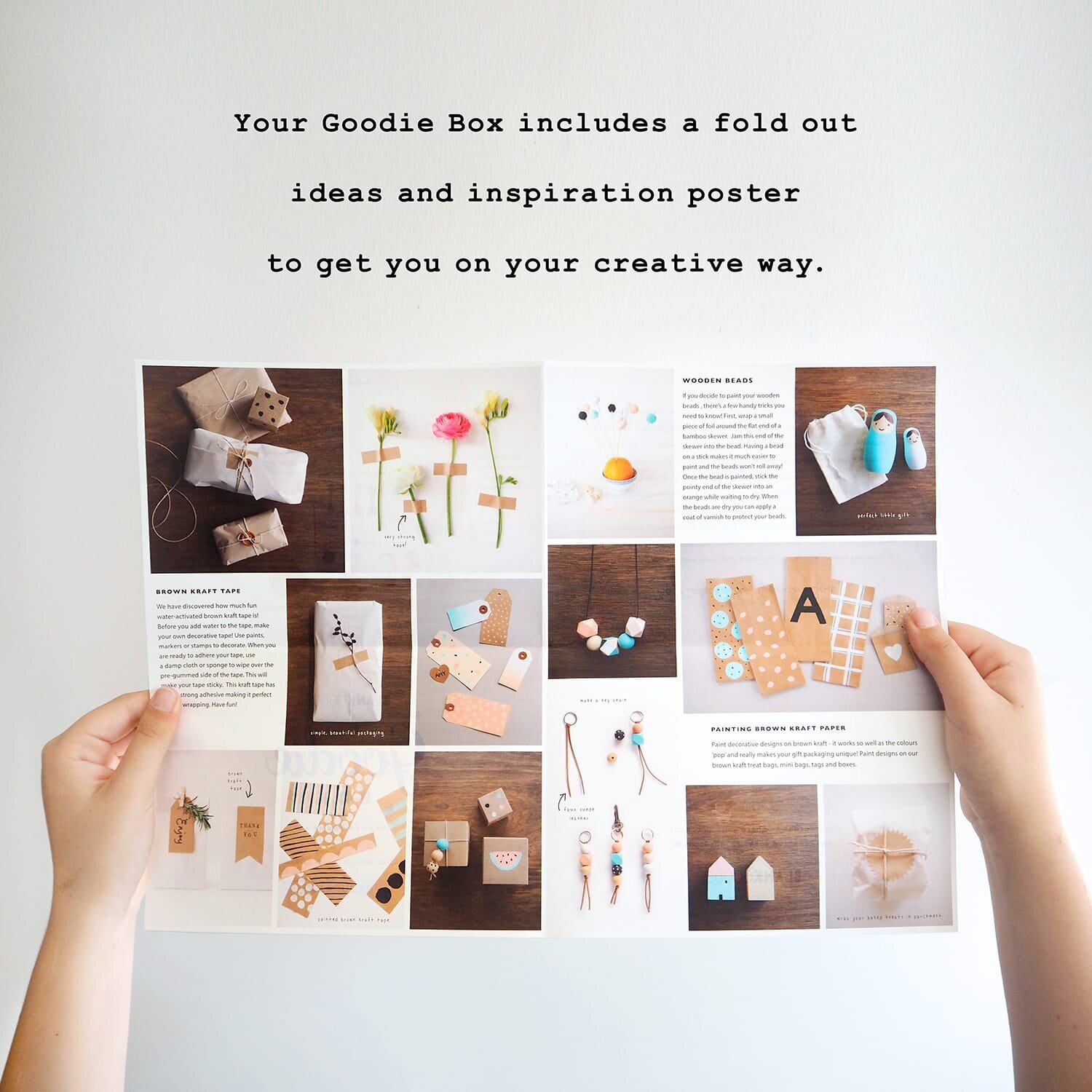 holding poster copy