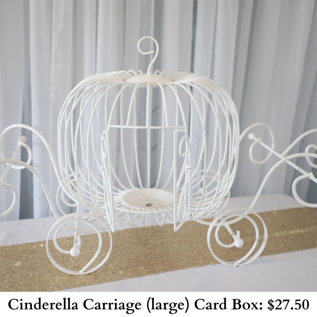 Cinderella Carriage (large) Card Box-123