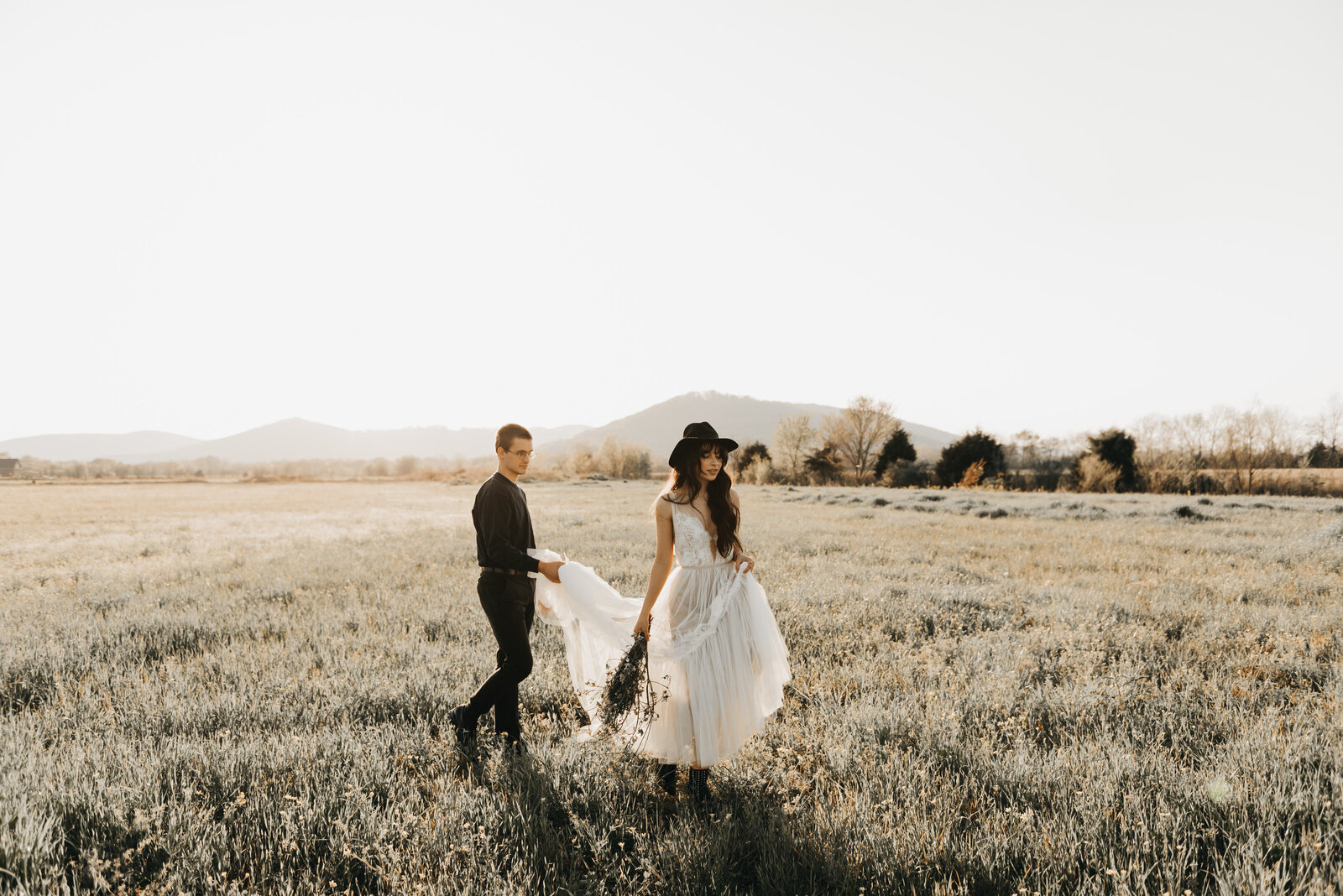 Elopement in field in huntsville