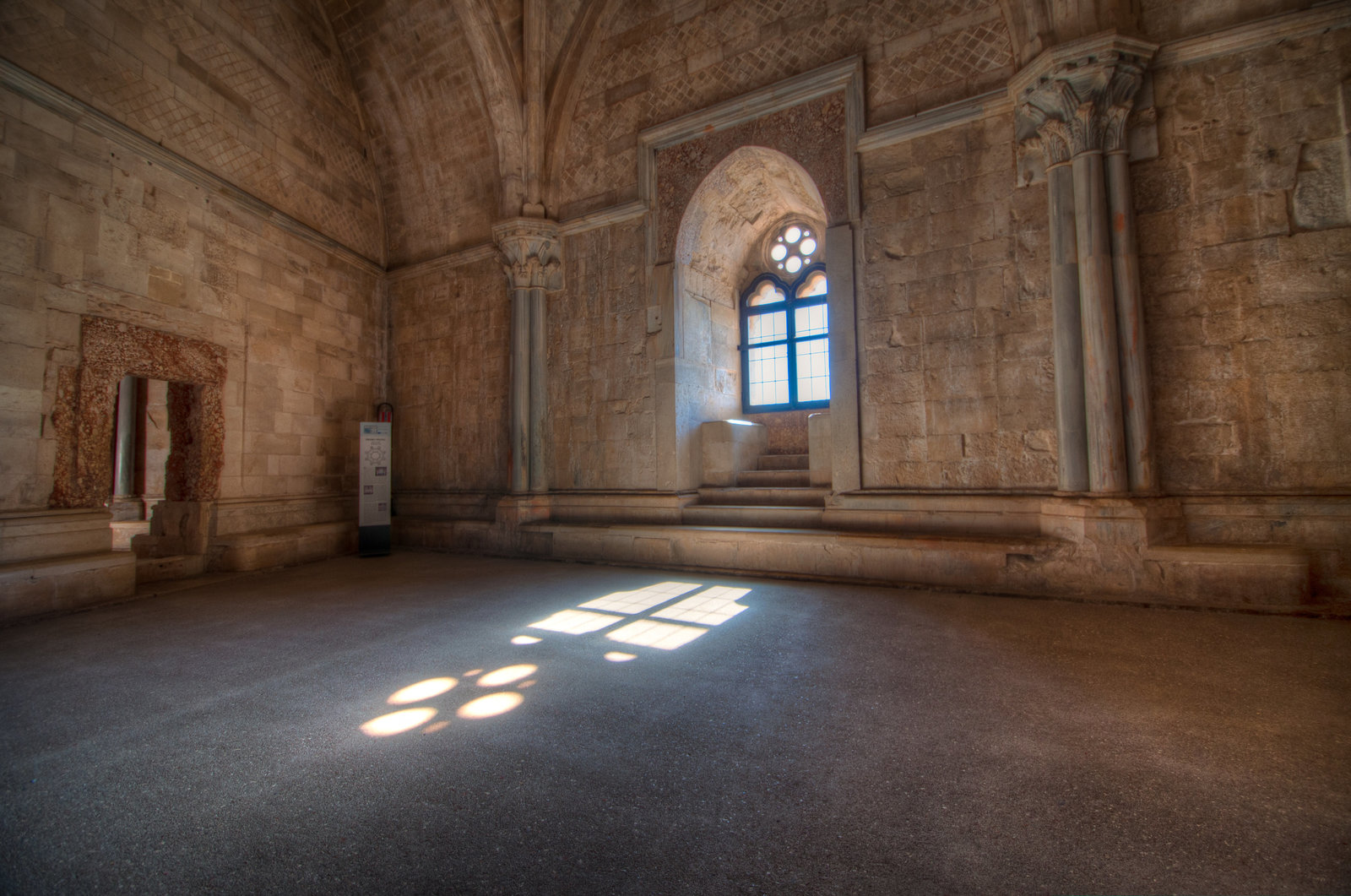 Window in Castel del Monte, Puglia, Italy