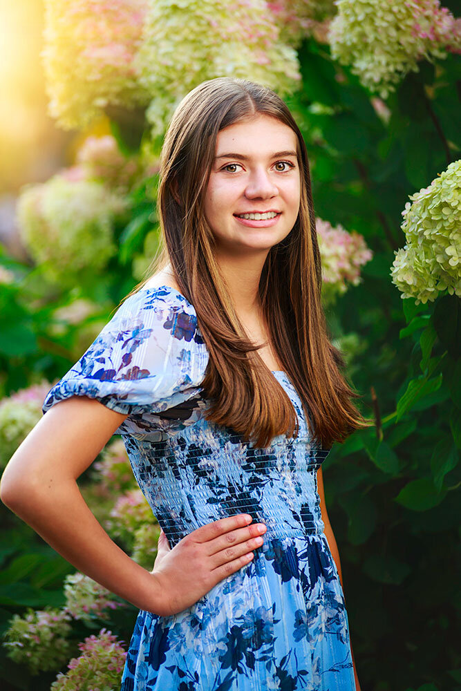 senior-high-school-girl-erie-high-school-colorado-yearbook-white-flower-bloom-blue-dress