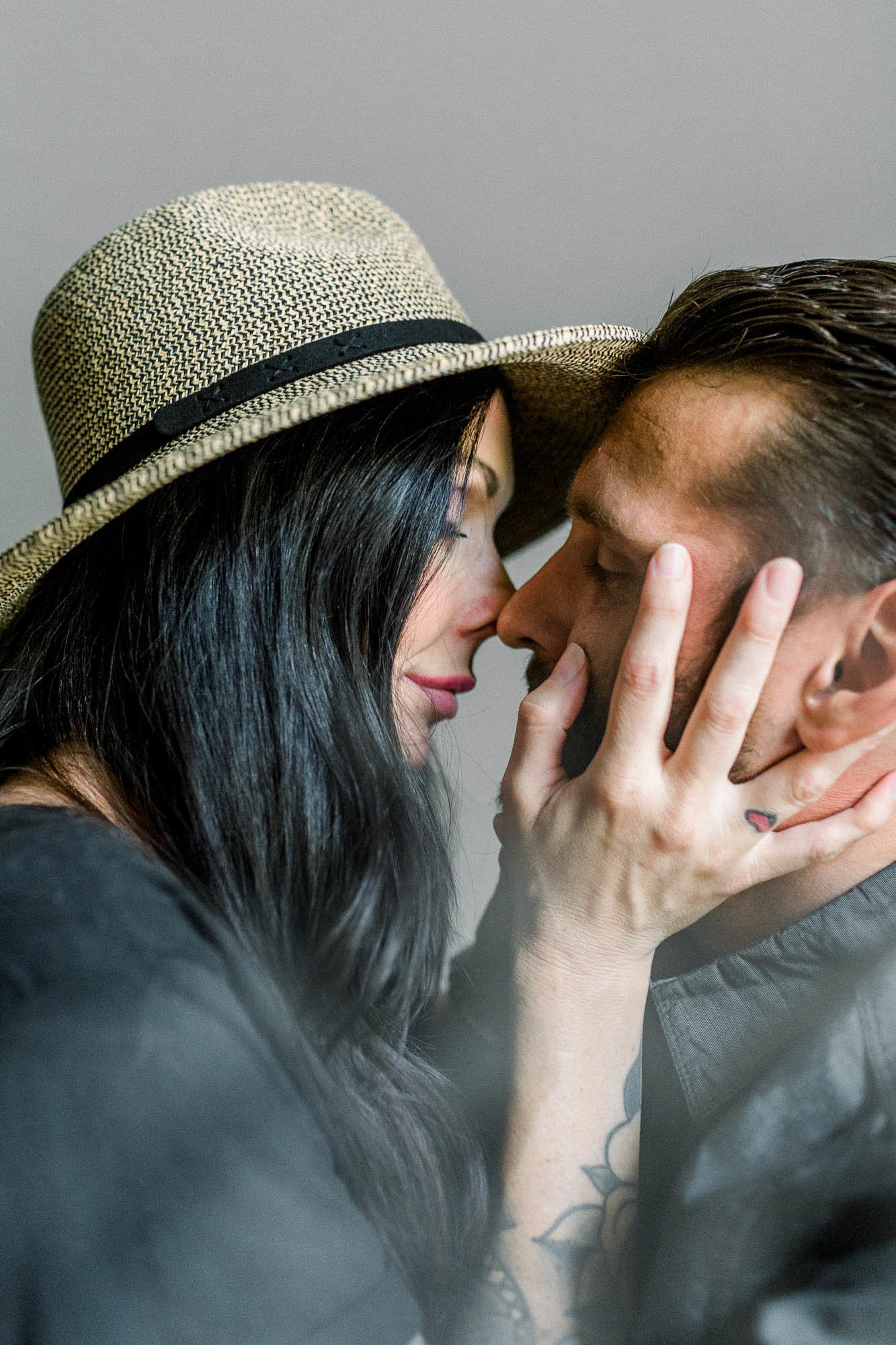 Intimate moment with couple captured by Staci Addison Photography