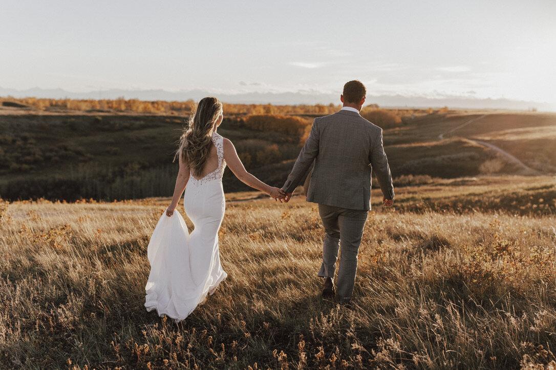 Nose Hill Wedding Photography Golden Hour