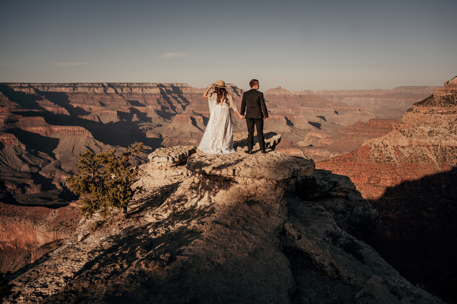 An adventure and elopement wedding based in Arizona at the Grand Canyon