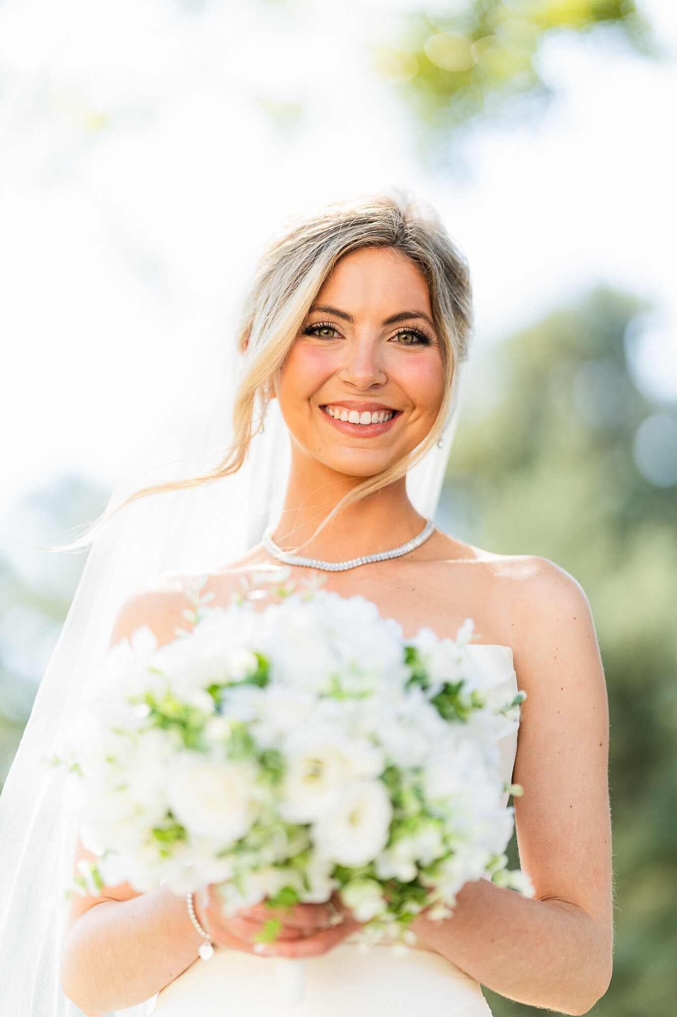 Bridal portrait of our beautiful bride Hannah at Daisy Hill wedding venue