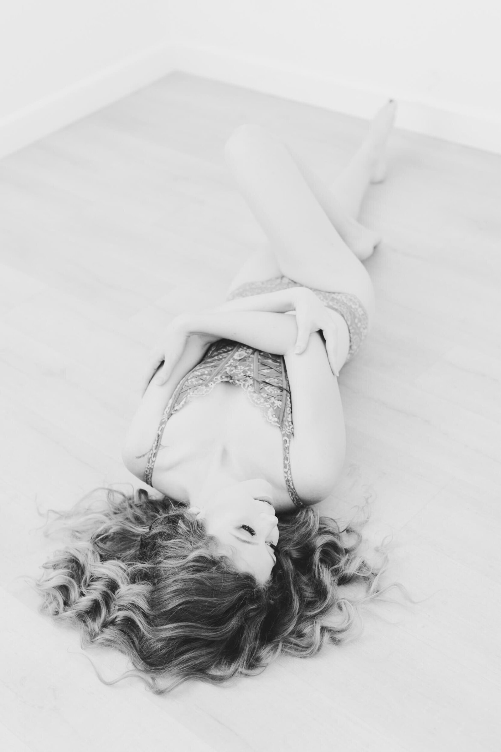 boudoir photography gilbert arizona curly hair