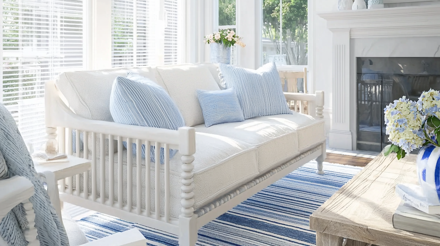White Couch Blue and White Website HH