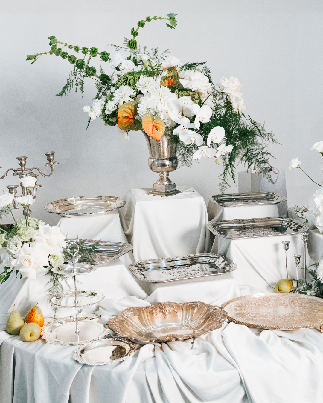 Wedding catering setup by Nouré & Co in London venue