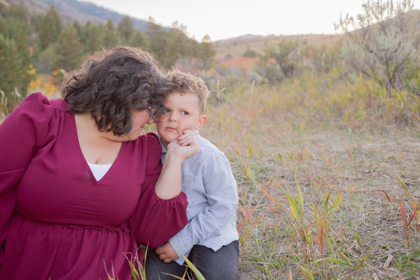 Seattle Wedding Photographer captures photo of mom snuggling son
