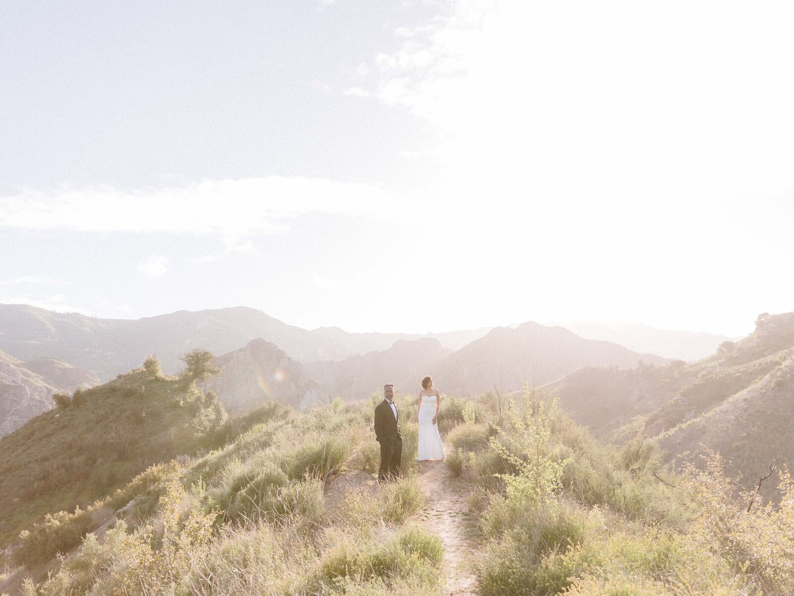 Couple Editorial Portrait in Mountains