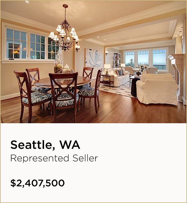Seattle, WA $2,407,500 – Represented Seller
