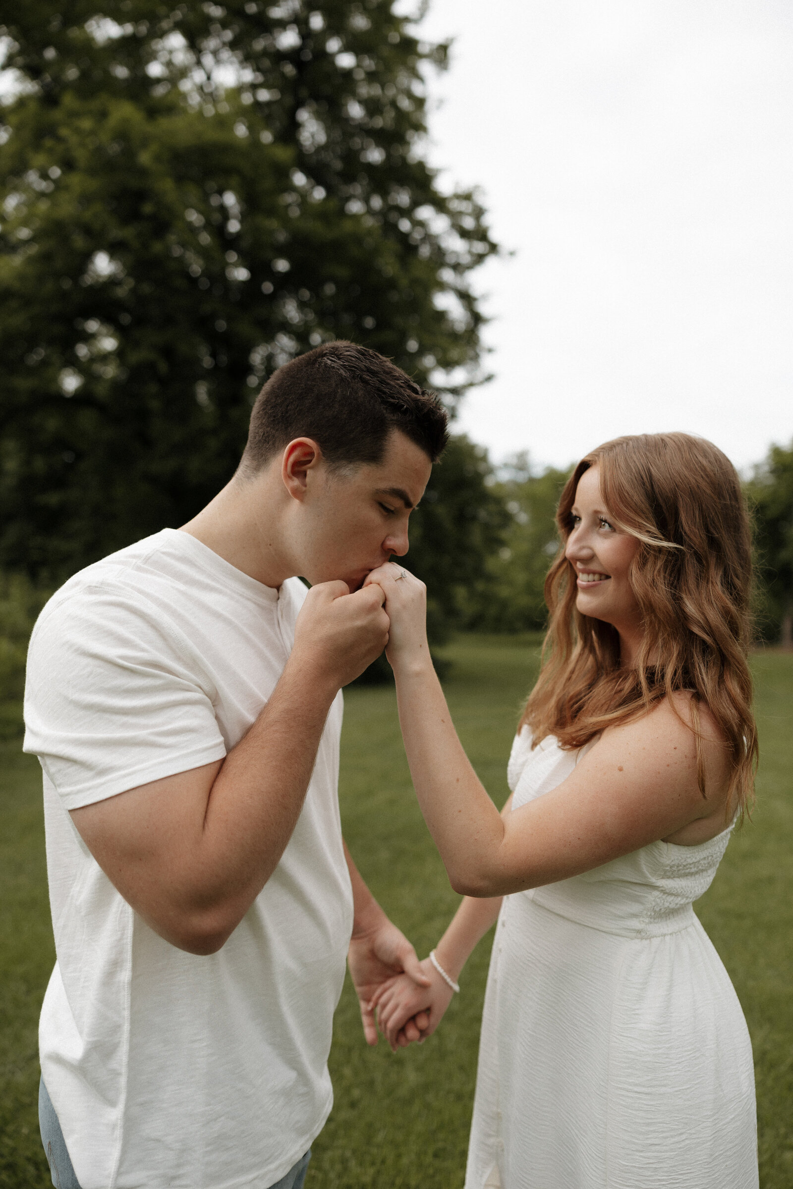 Mo Botanical Garden engagement session dreamy Couples photo