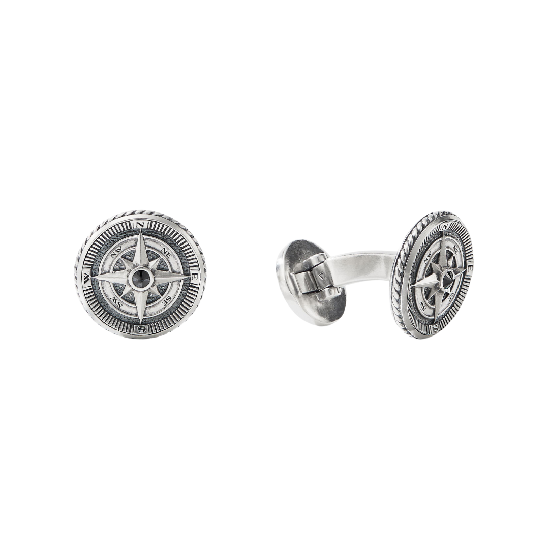 Maritime Compass Cuff Links