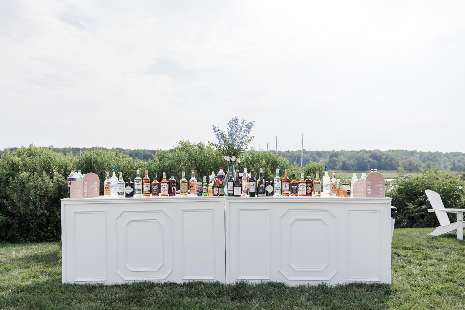 Wedding bar rental at Guilford Yacht Club