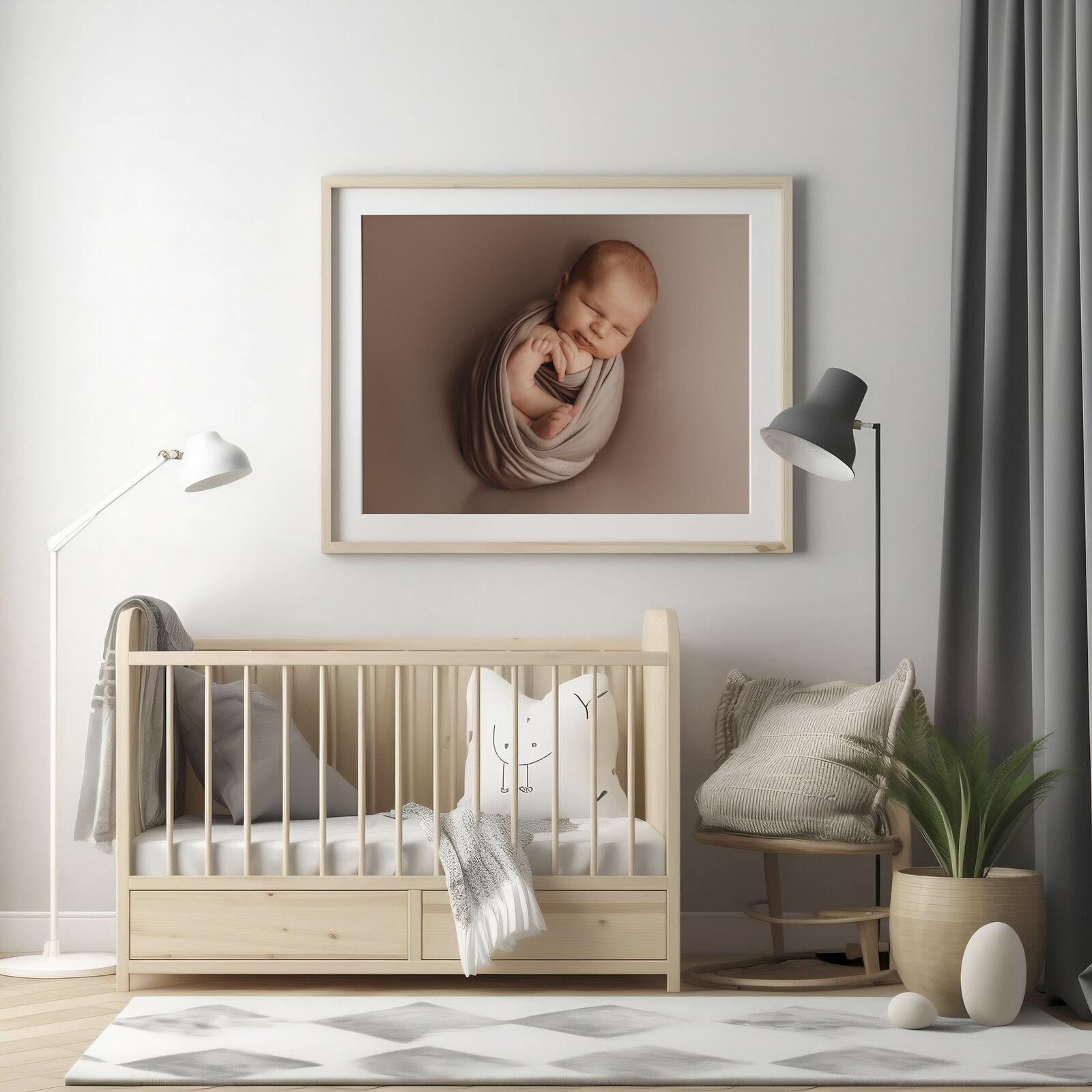 Infant posed for Newborn Photoshoot in Asheville, NC.
