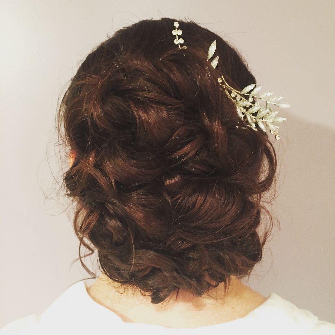 Hair stylist kansas city bridal updo big curly bun