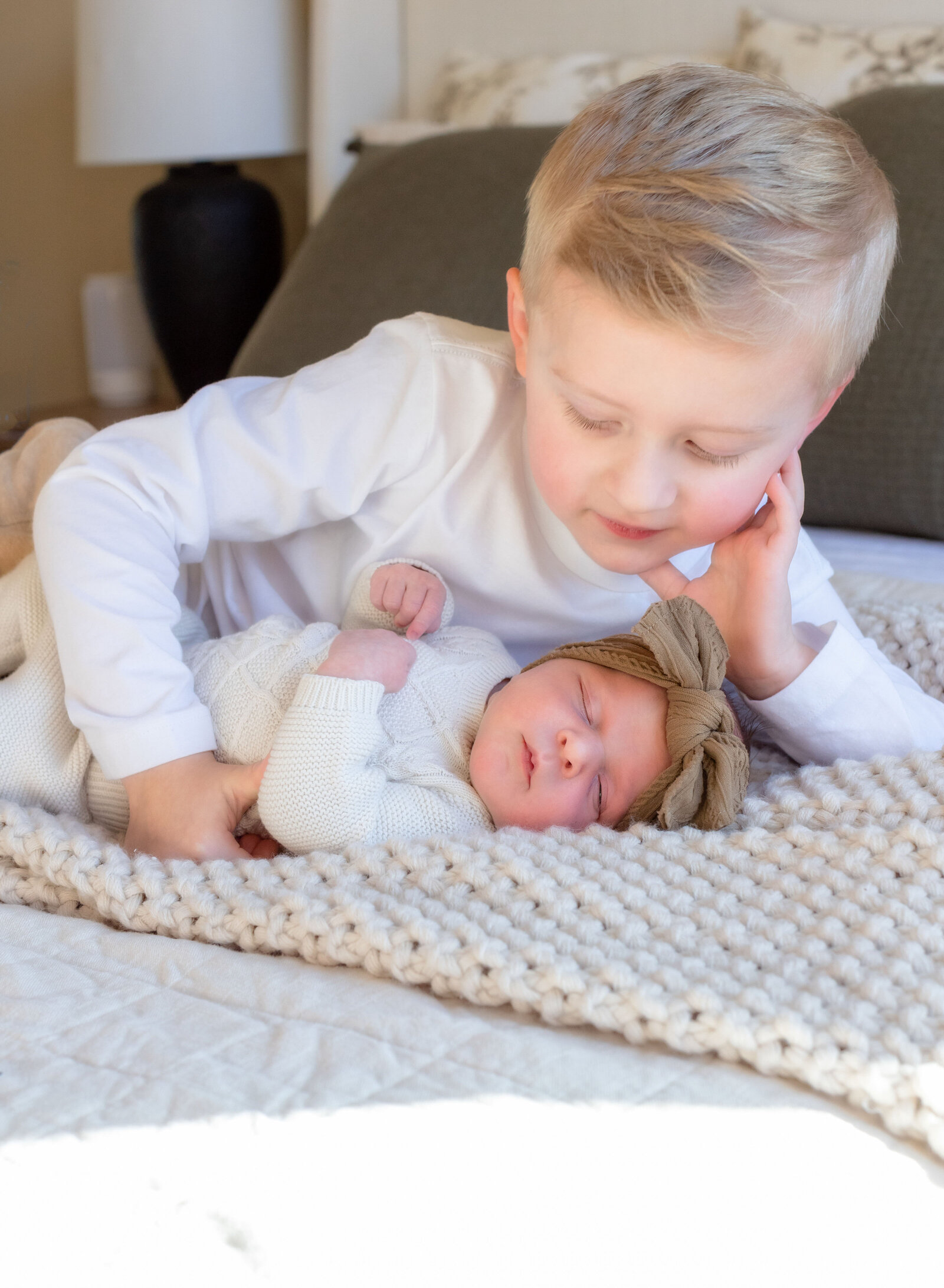 newborn with big brother