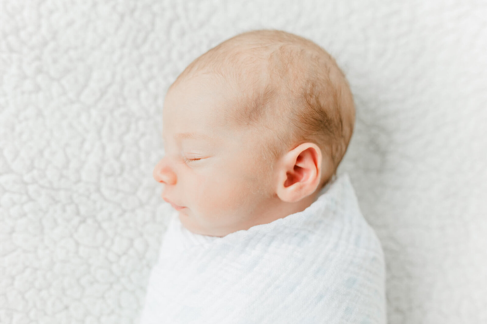 Close-up image of sleeping baby