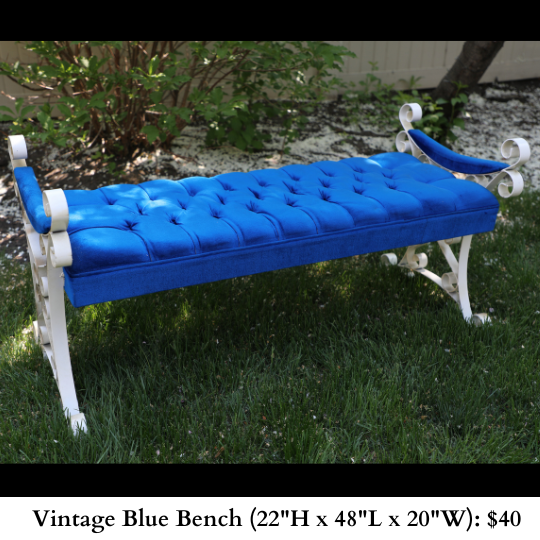 Vintage Blue Bench-234