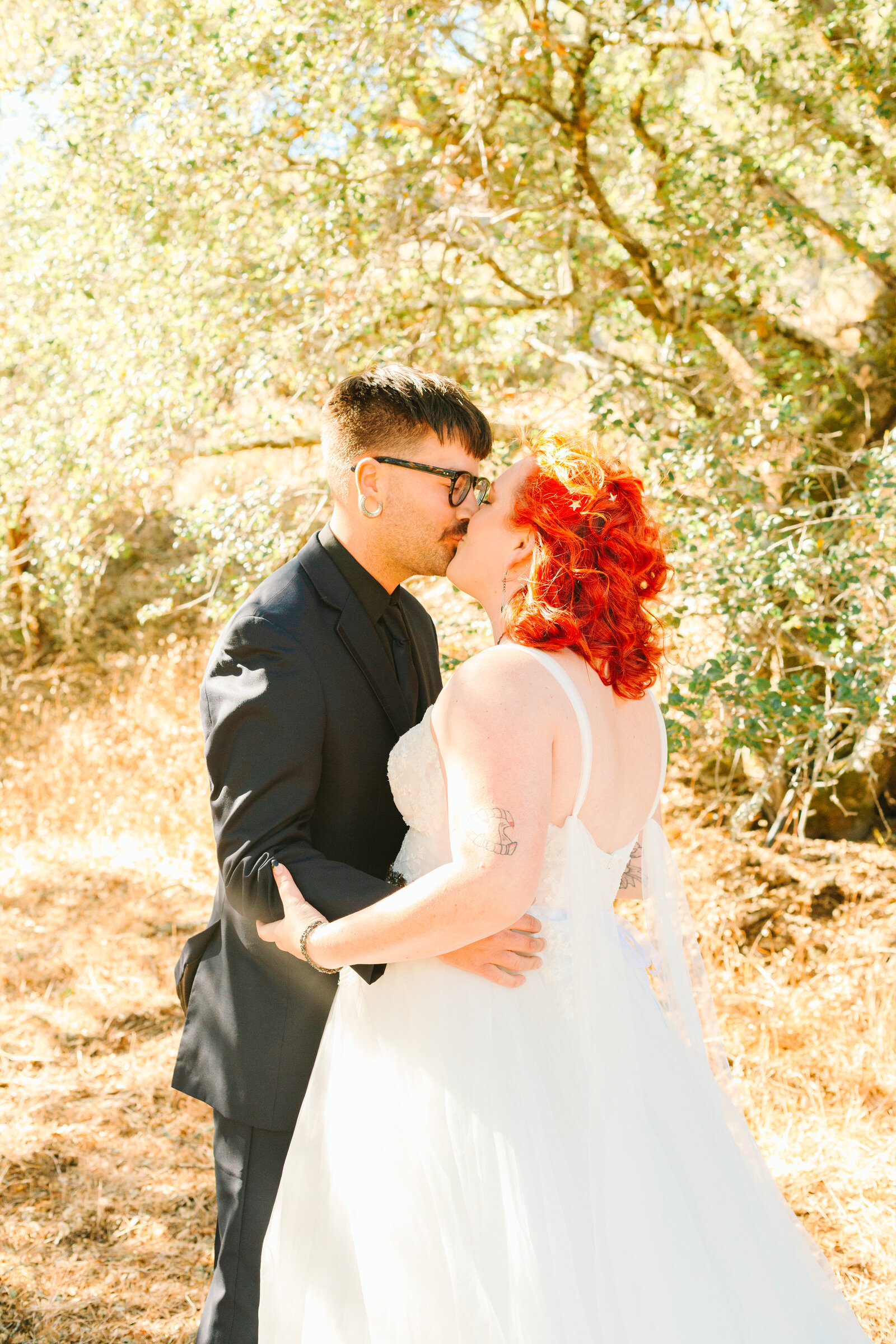 Wedding day first look.