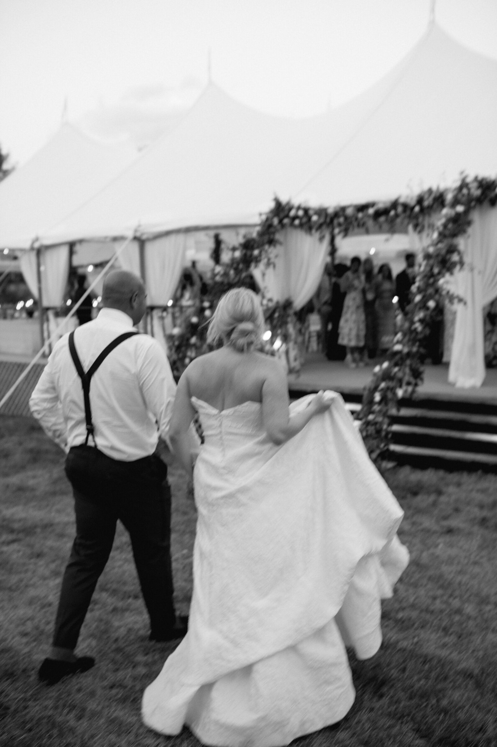 Immersive and Luxury Private Estate and Tented Wedding with Blue, Green and White Color Palette-40