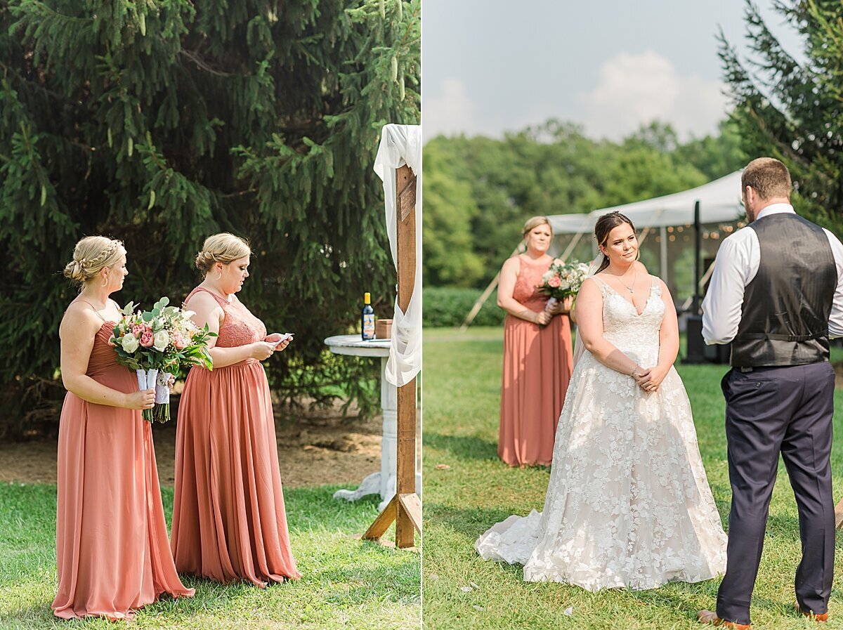 Navy & Rose Summer Backyard Wedding | Danvers, IL_0063