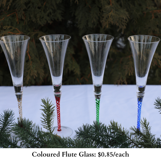 Coloured Flute Glass-442