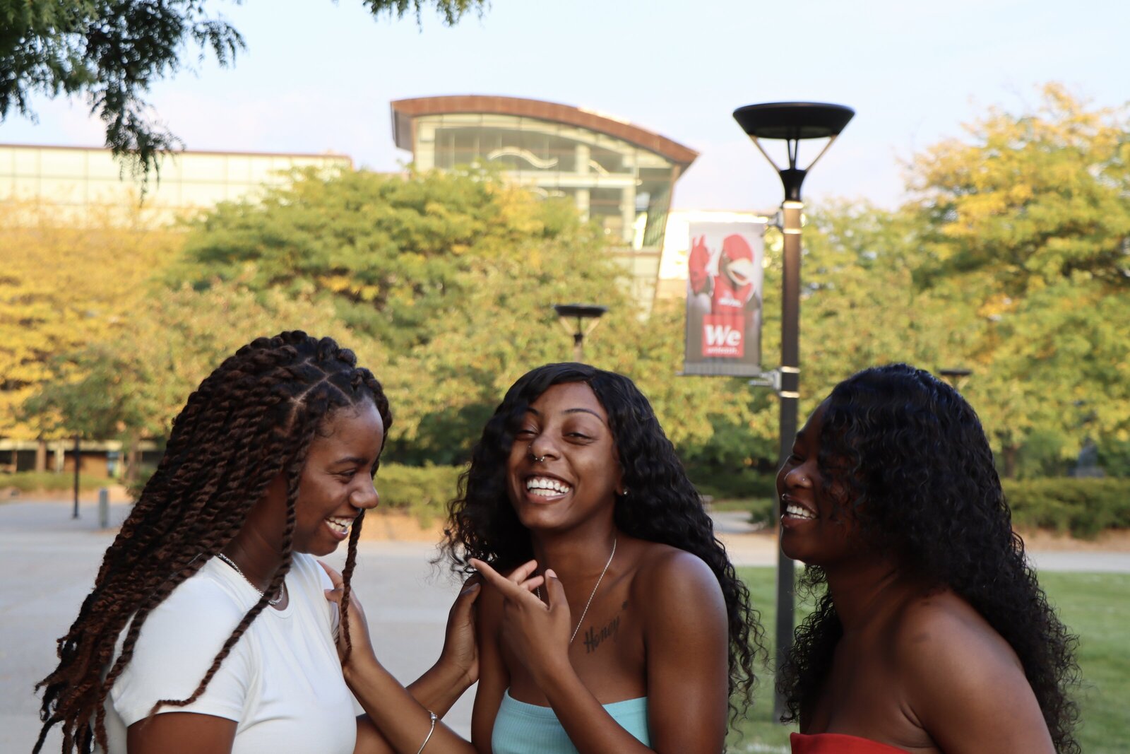 092320 Student group portrait laughing together