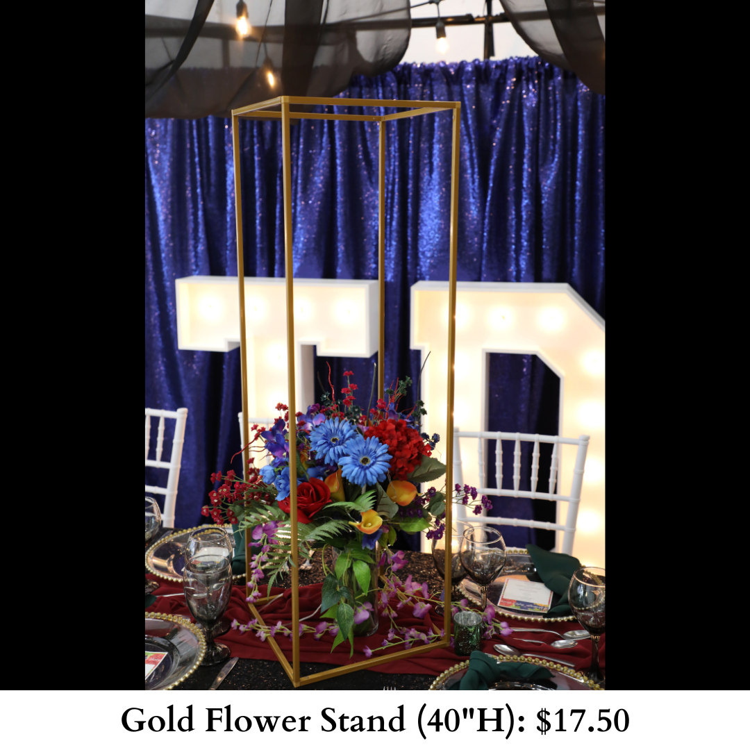 Gold Flower Stand-654