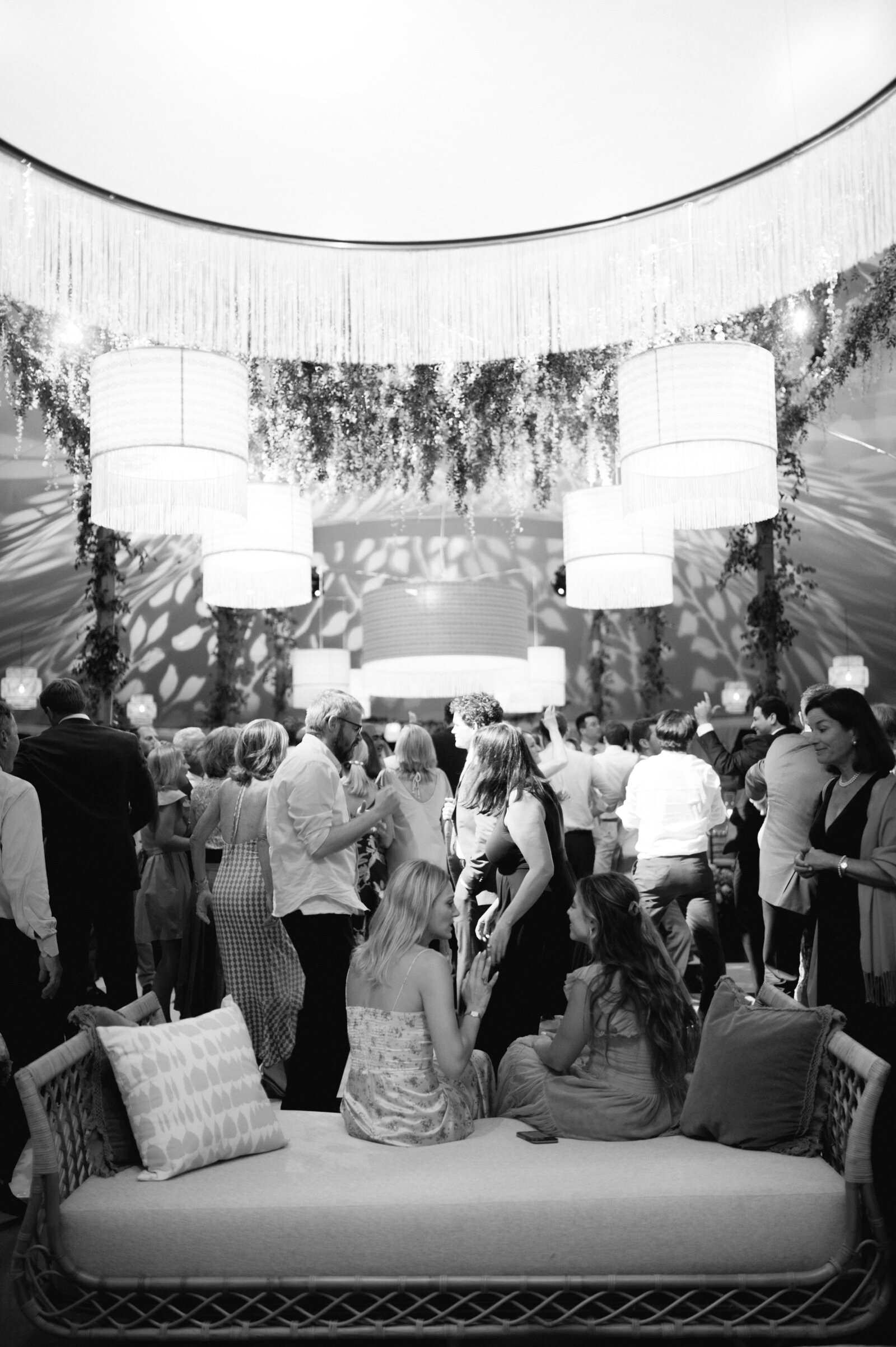 Immersive and Luxury Private Estate and Tented Wedding with Blue, Green and White Color Palette-67
