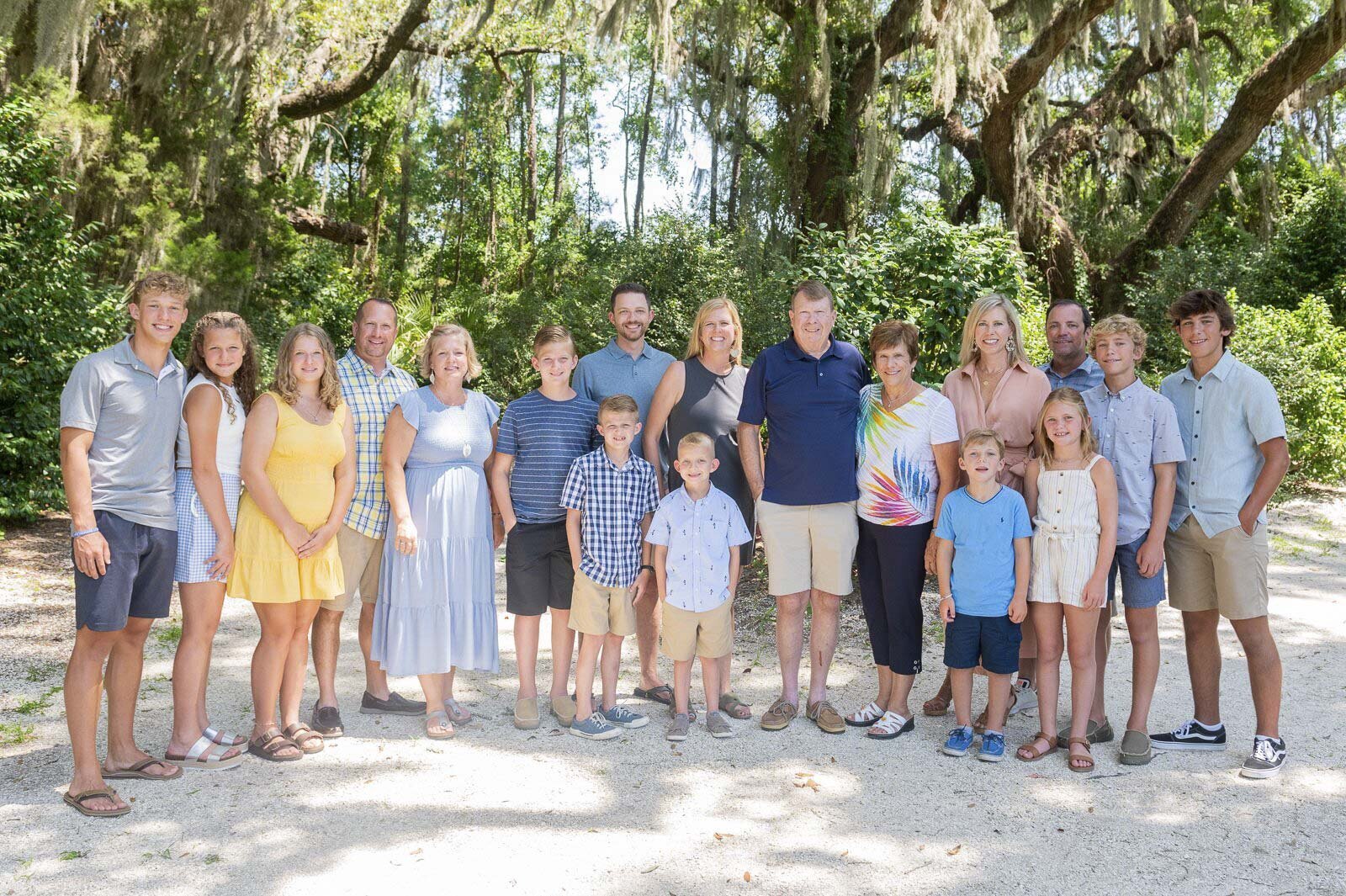 family at park in HHI SC