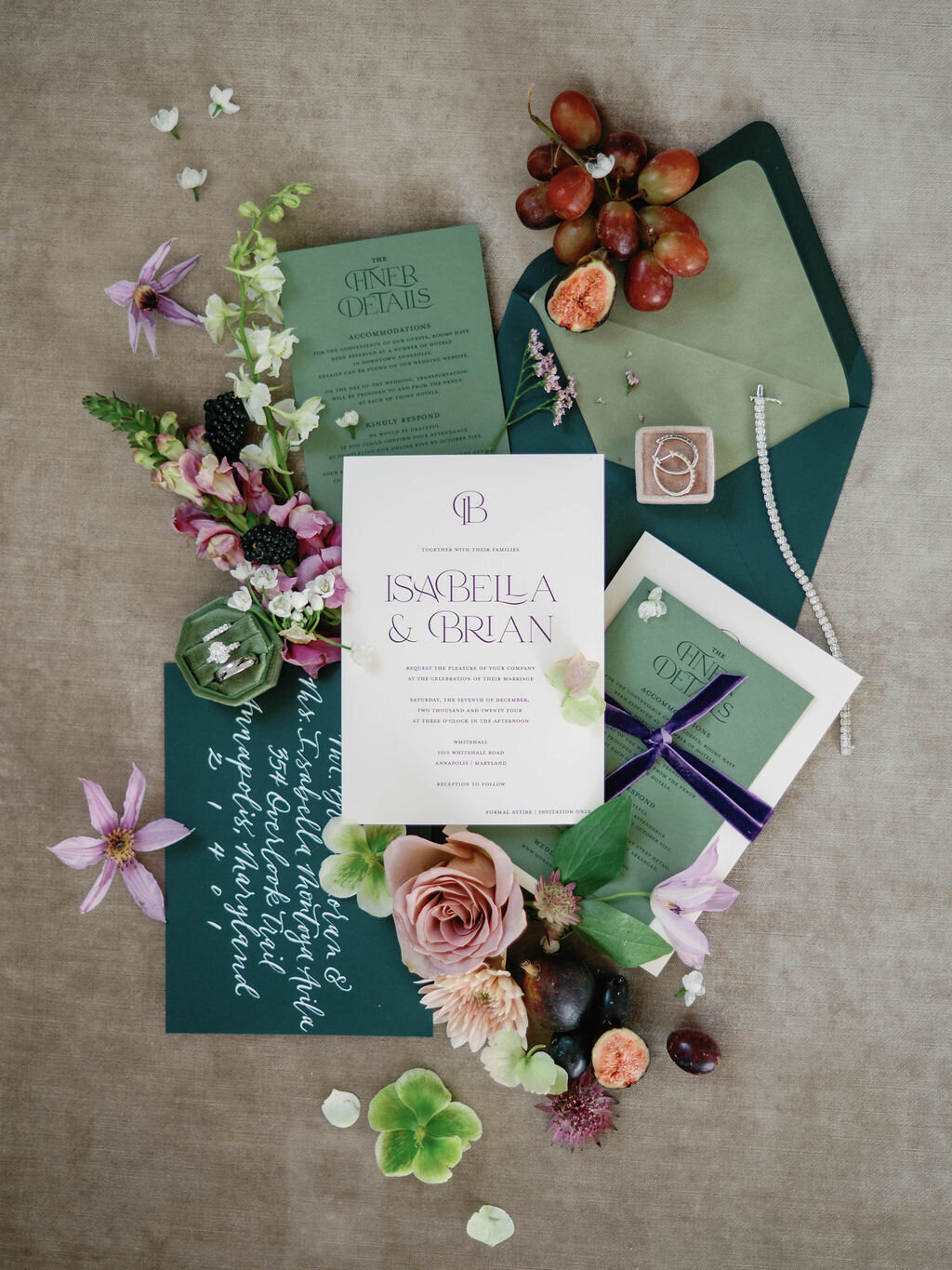 86_Kate Campbell Floral Whitehall Manor tented Winter wedding by Anna and Mateo photo Getting Ready