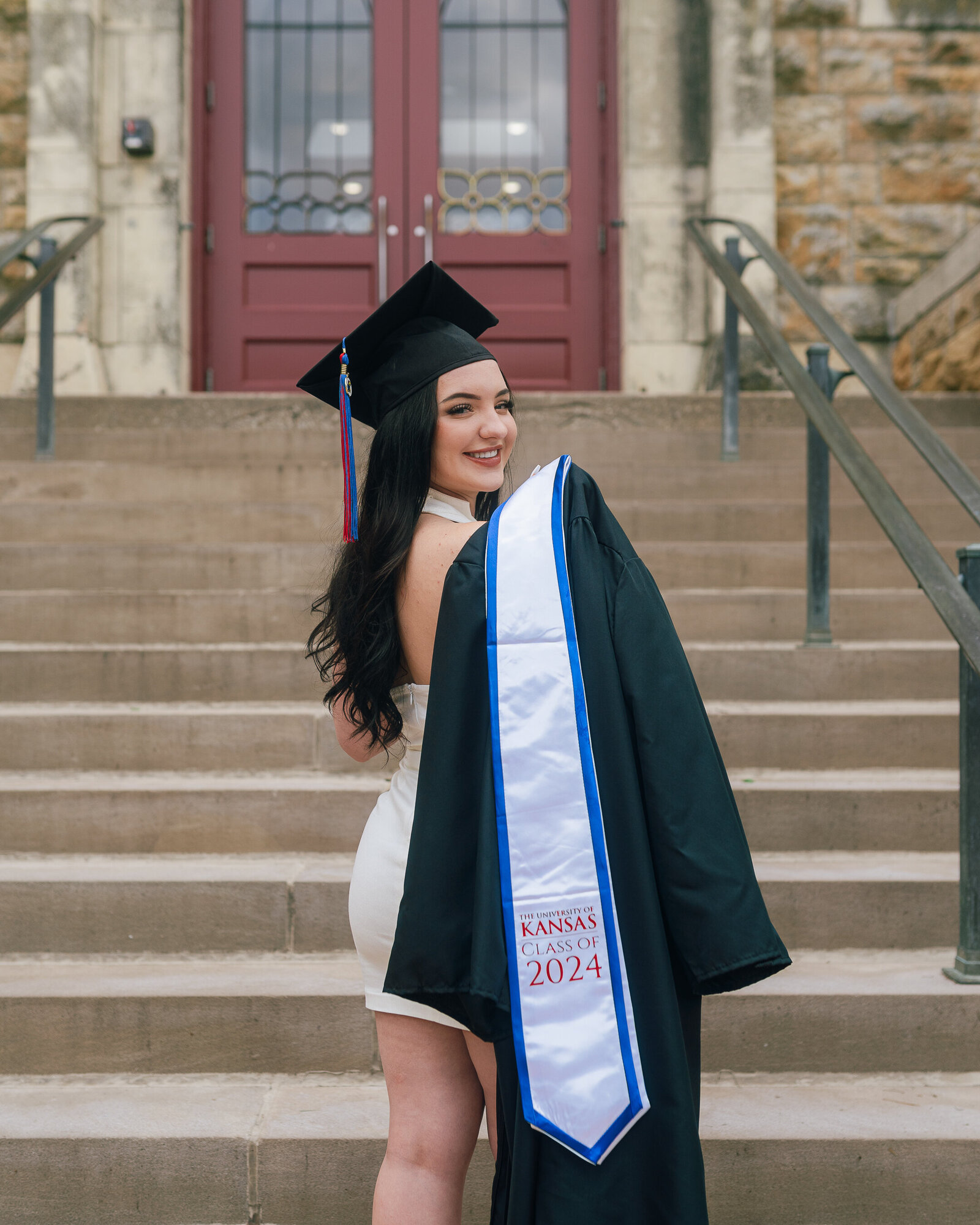 Hannah KU Jayhawks Kansas College Graduation Pictures-6
