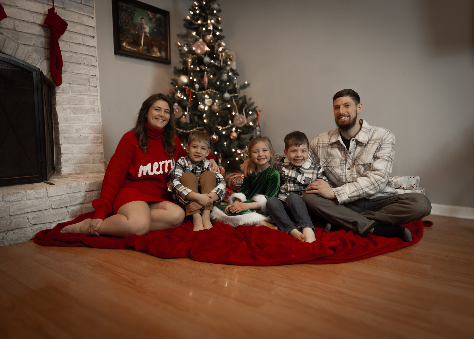 christmas portrait in kansas city